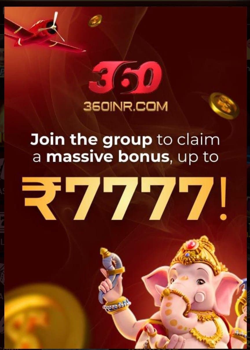 360INR Game ₹7777 Bonus Promo